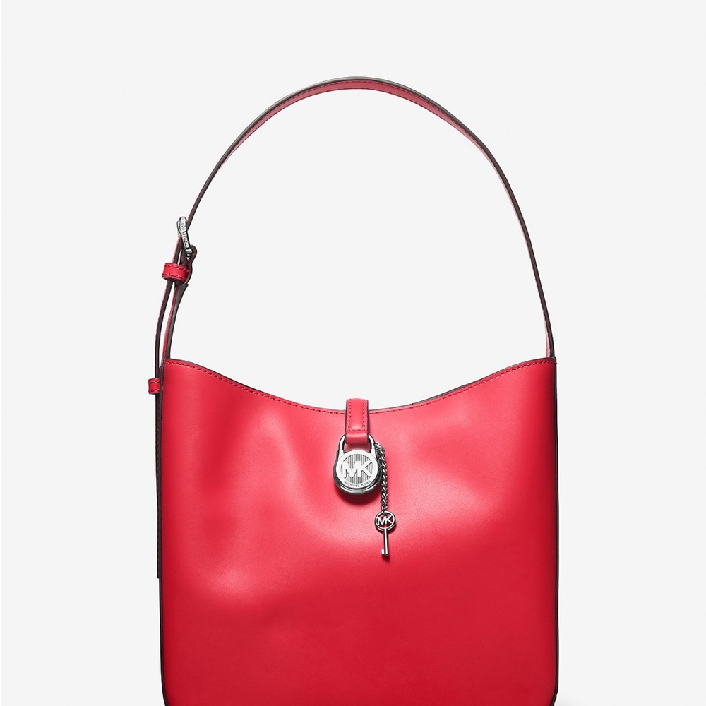 Michael Kors Leather Vibrant Red Shoulder Bag